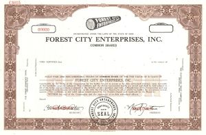 Forest City Enterprises, Inc. - Specimen Stock Certificate