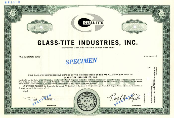 Glass-Tite Industries, Inc.