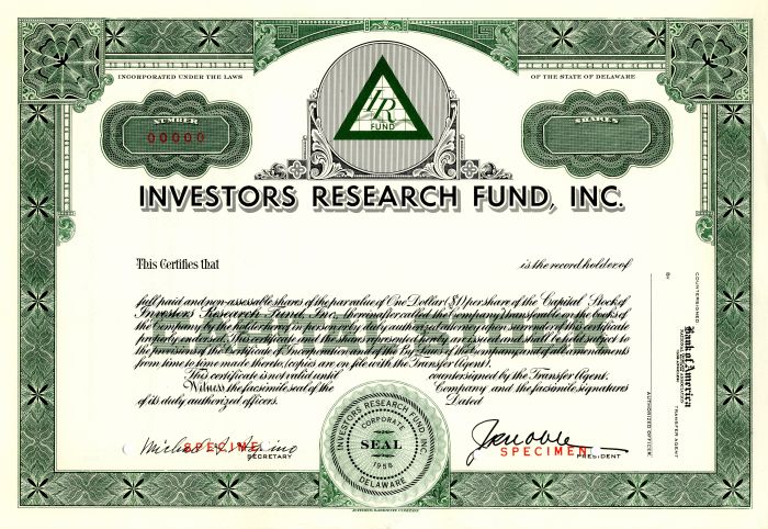 Investors Research Fund, Inc.