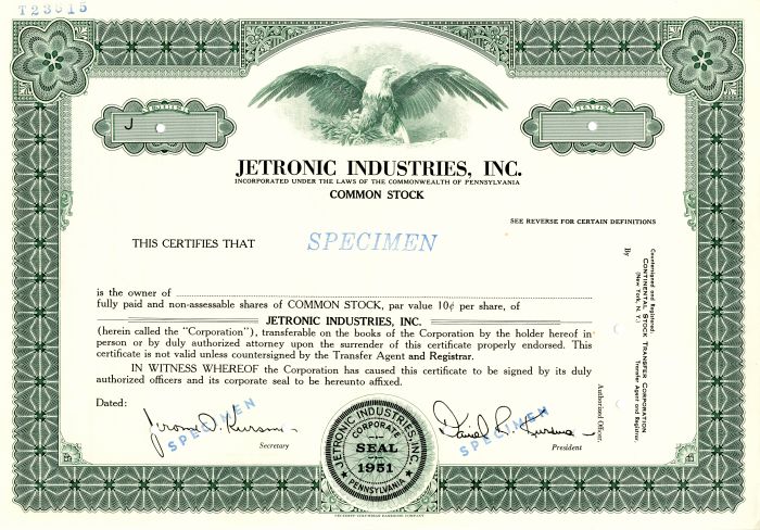 Jetronic Industries, Inc.