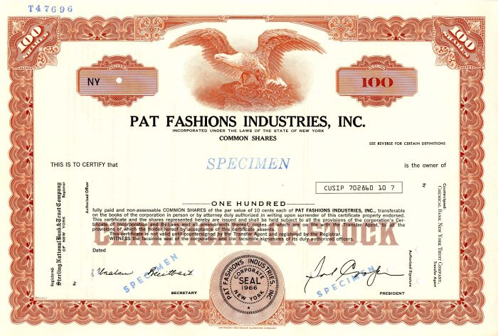 Pat Fashions Industries, Inc.