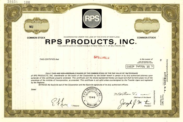 RPS Products, Inc.