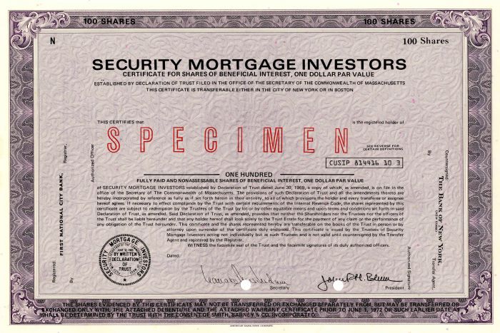 Security Mortgage Investors