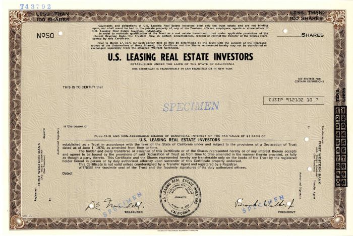 U.S. Leasing Real Estate Investors