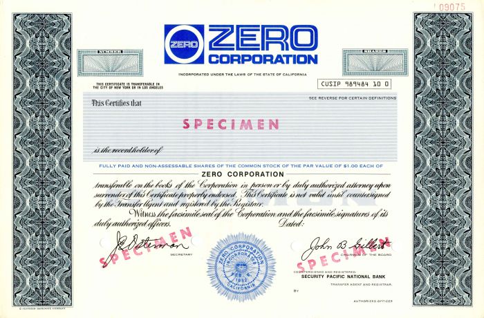 Zero Corporation