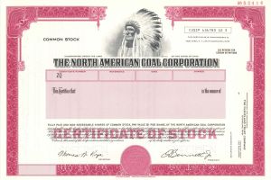 North American Coal Corp. - Specimen Stock Certificate
