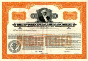 New York Central Railroad Co. - $50,000 Specimen Bond
