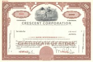 Crescent Corp. - 1919 Specimen Stock Certificate