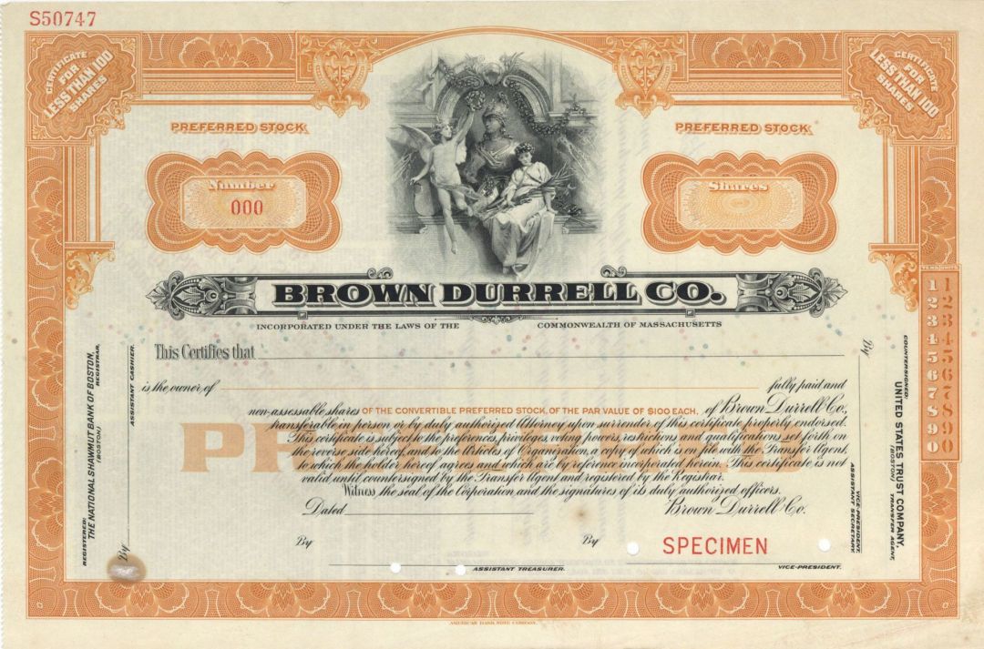 Brown Durrell Co. - Specimen Stock