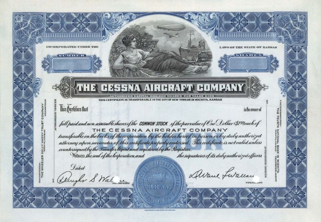 Cessna Aircraft Co.  -  Specimen Stock