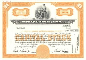 Esquire, Inc. - Specimen Stock Certificate