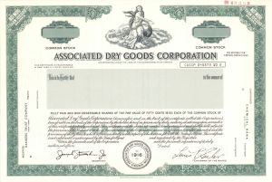 Associated Dry Goods Corp. - Specimen Stock Certificate