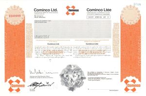 Cominco Ltd. - Specimen Stock Certificate