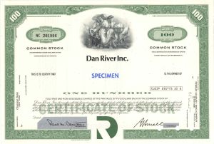 Dan River Inc. - Specimen Stock Certificate