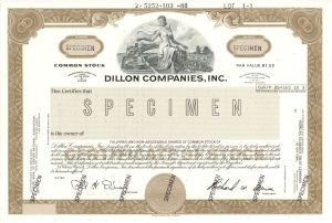 Dillon Companies, Inc. - Specimen Stock Certificate