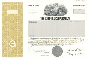 Goldfield Corp. - Specimen Stock Certificate