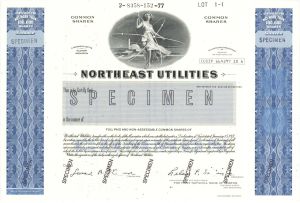 Northeast Utilities - Specimen Stock Certificate