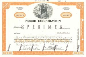 Nucor Corp. - Specimen Stock Certificate