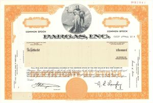 Pargas, Inc. - Specimen Stock Certificate