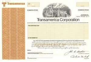 Transamerica Corp. - Specimen Stock Certificate