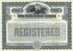 Union Pacific Railroad Co. -  $1,000 Specimen Bond