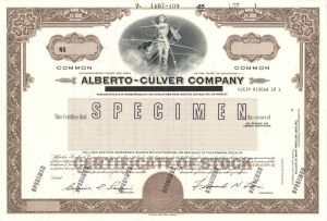 Alberto-Culver Co. -  Specimen Stock