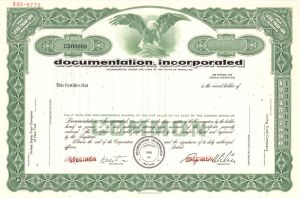 Documentation, Inc. -  Specimen Stock