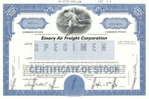 Emery Air Freight Corp. -  Specimen Stock