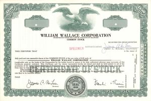 William Wallace Corp. -  Specimen Stock