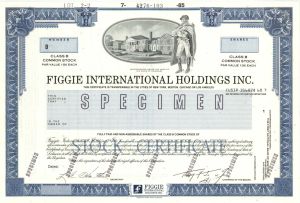 Figgie International Holdings Inc.  -  Specimen Stock Certificate