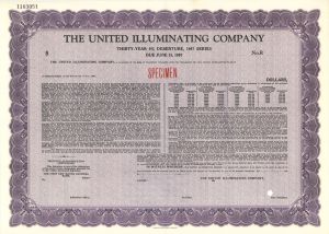 United Illuminating Co. -  Specimen Bond 