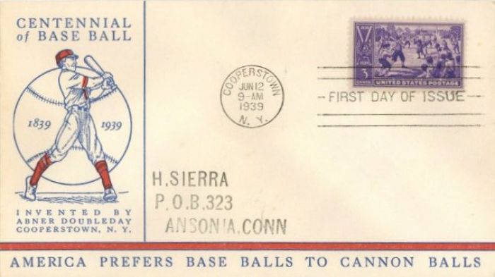 Envelope Celebrating Centennial ofl Base Ball - Sports