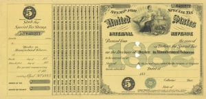 United States Internal Revenue Tobacco - 188- Special Tax Stamp