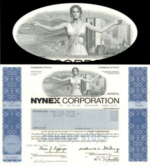 Nynex Corp. -  1986-1996 dated Stock Certificate