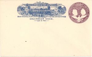 Envelope from the Columbian Exposition - 1492-1892 World's Fair