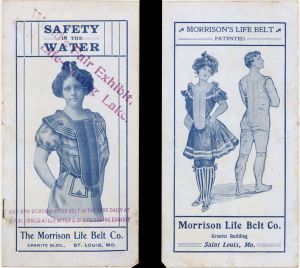 World's Fair of St. Louis Ad Booklet for Morrison Life Belt Co. - 1904 Dated