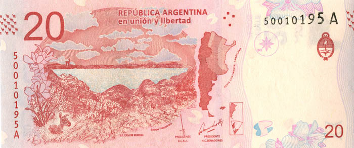 Argentina - 20 Pesos - P-New - Foreign Paper Money