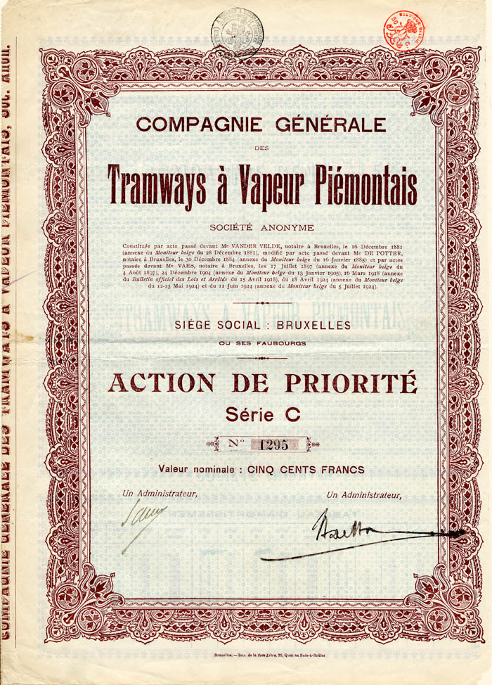 Compagnie Generale des Tramways a Vapeur Piemontais