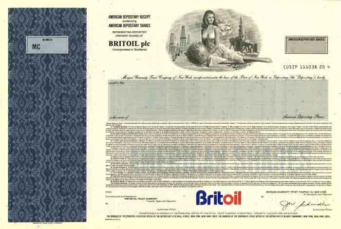 Britoil - Stock Certificate