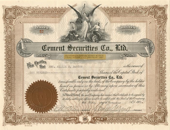Cement Securities Co., Ltd.