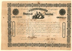 Collectible Confederate Bonds, Civil War Bonds