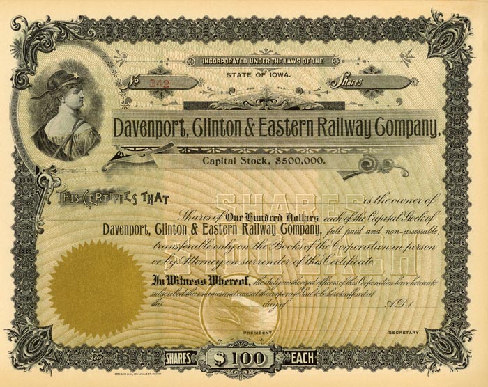 Davenport, Clinton and Eastern Railway Co.