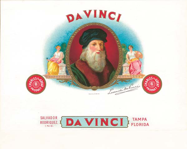 Cigar Box Labels - Davinci - <b>Not Actual Cigars</b>