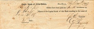 Eagle Bank of New Haven - Stock Certificate