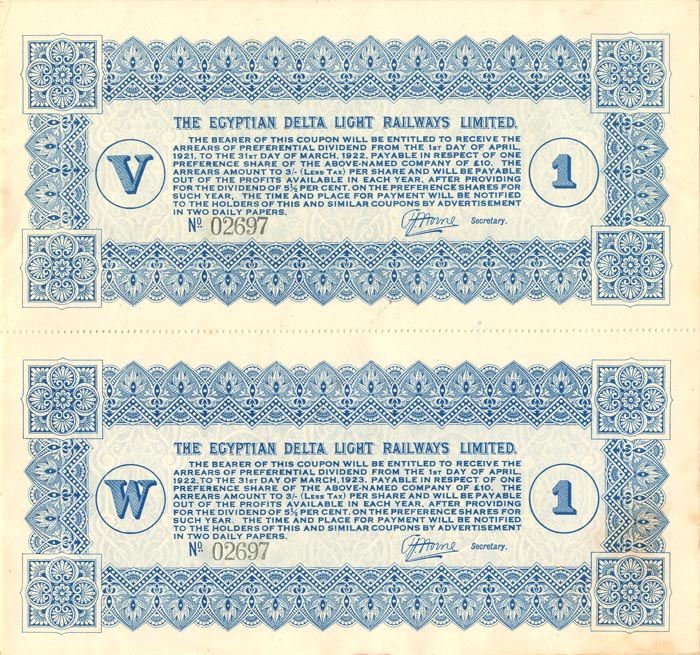 Egyptian Delta Light Railways Limited Pair