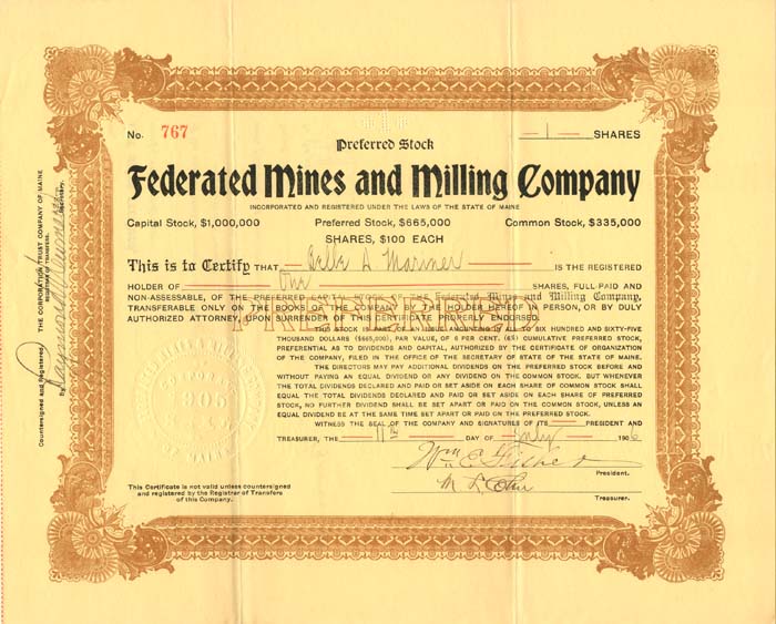 Federated Mines and Milling Co.