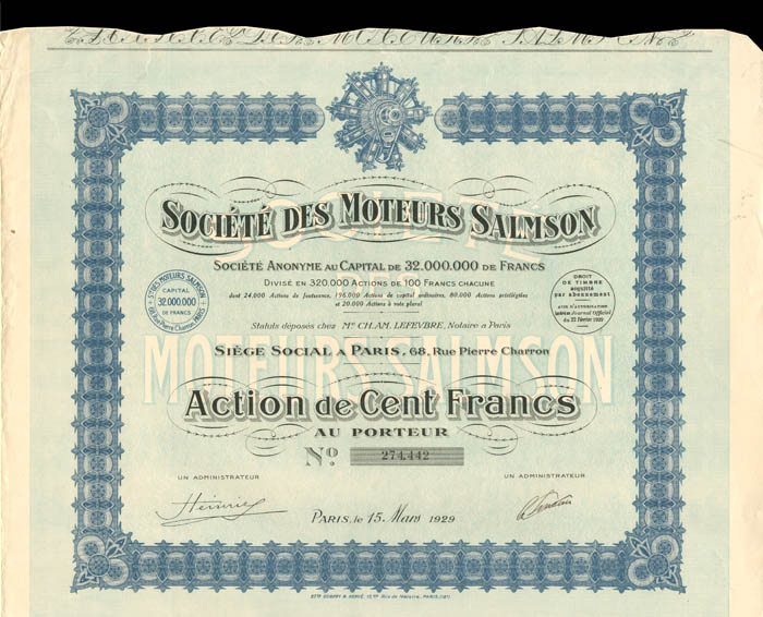 Societe Des Moteurs Salmson