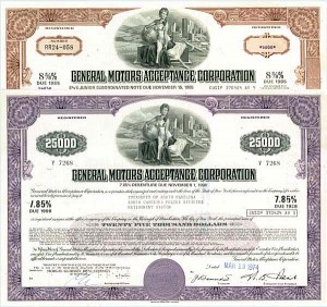 General Motors Acceptance Corporation - Set of 2 Bonds