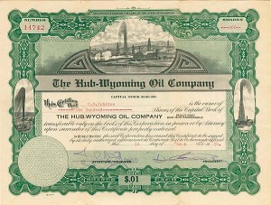 Hub-Wyoming Oil Co. - Stock Certificate