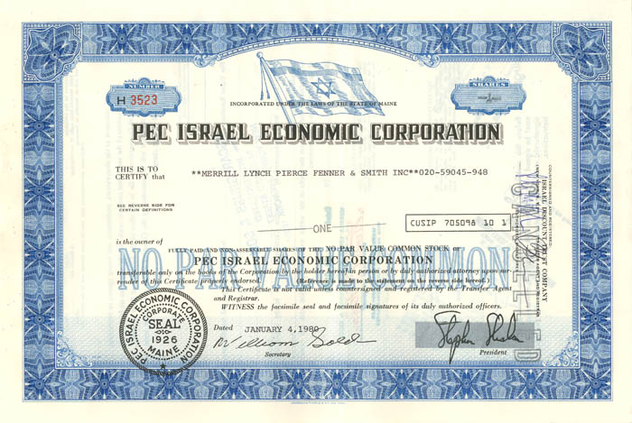 Pec Israel Economic Corporation